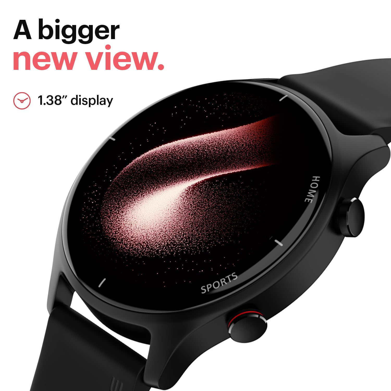 Noise Twist Round dial Smart Watch with Bluetooth Calling, 1.38" TFT Display, up-to 7 Days Battery, 100+ Watch Faces, IP68, Heart Rate Monitor, Sleep Tracking (Jet Black) - Image 2