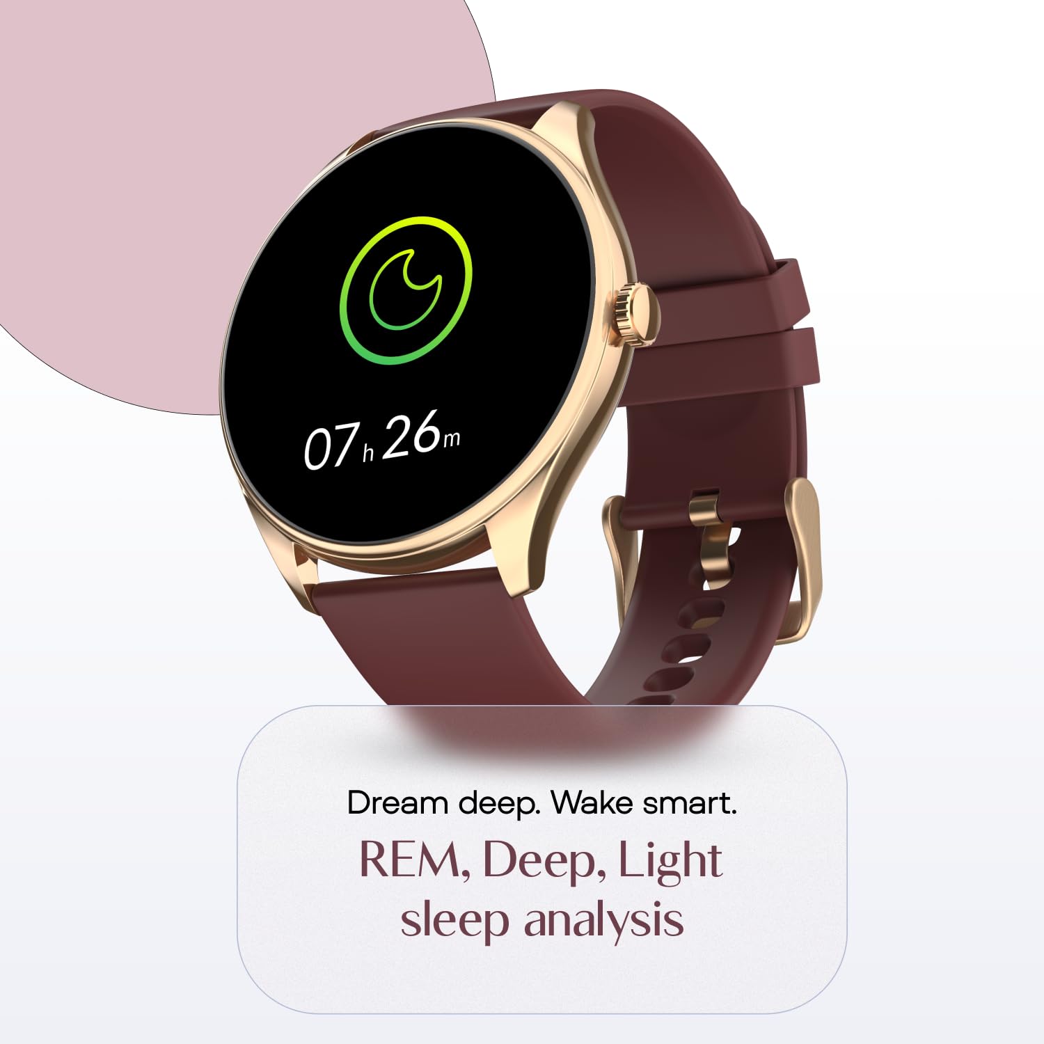 Noise Twist 2 Smart Watch with 1.43” AMOLED Screen, AI Search & Voice Assistant, Bluetooth Calling, Stainless Steel Back, 7-Day Battery, 100+ Watch Faces, Health Suite, IP68 (Deep Wine) - Image 3