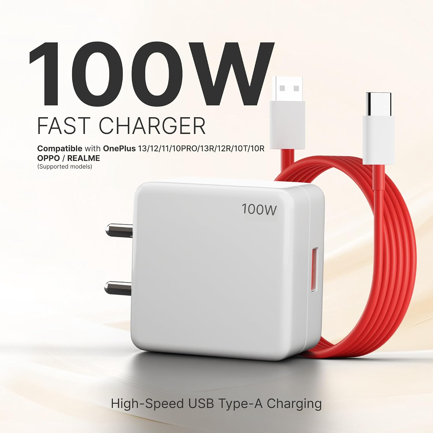 AILKIN 100W USB-A to Type-C Fast Charging Cable for OnePlus Devices - Image 2