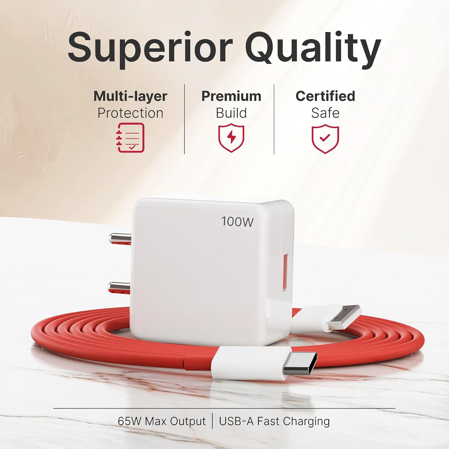 AILKIN 100W USB-A to Type-C Fast Charging Cable for OnePlus Devices - Image 3
