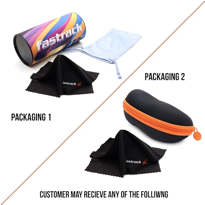 Fastrack *380-390 UV protected Square Sunglasses for Men - Image 2